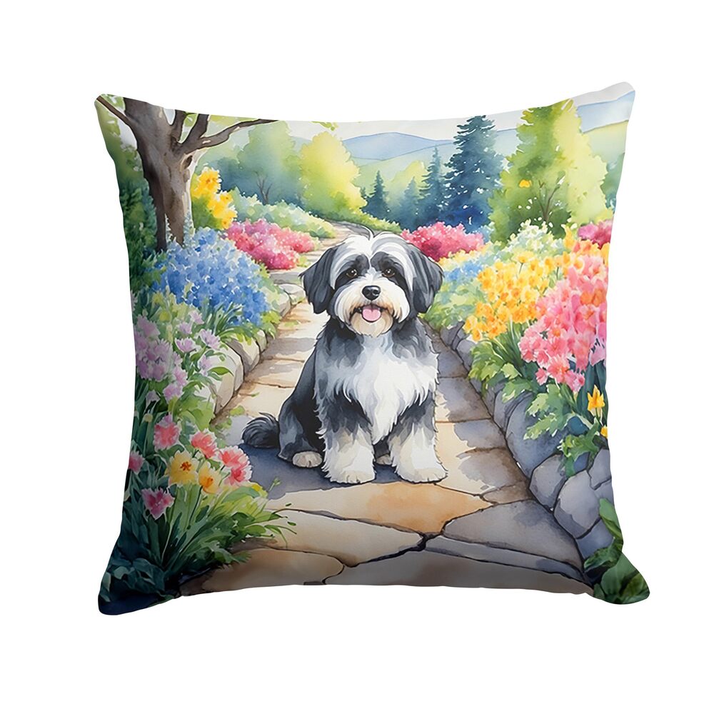 5296 Spring Path Throw Pillow, 14Hx14W, Havanese 6648